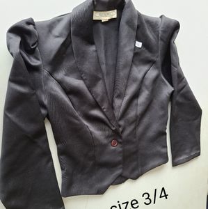 Womens size 3/4 black Pretense blazer